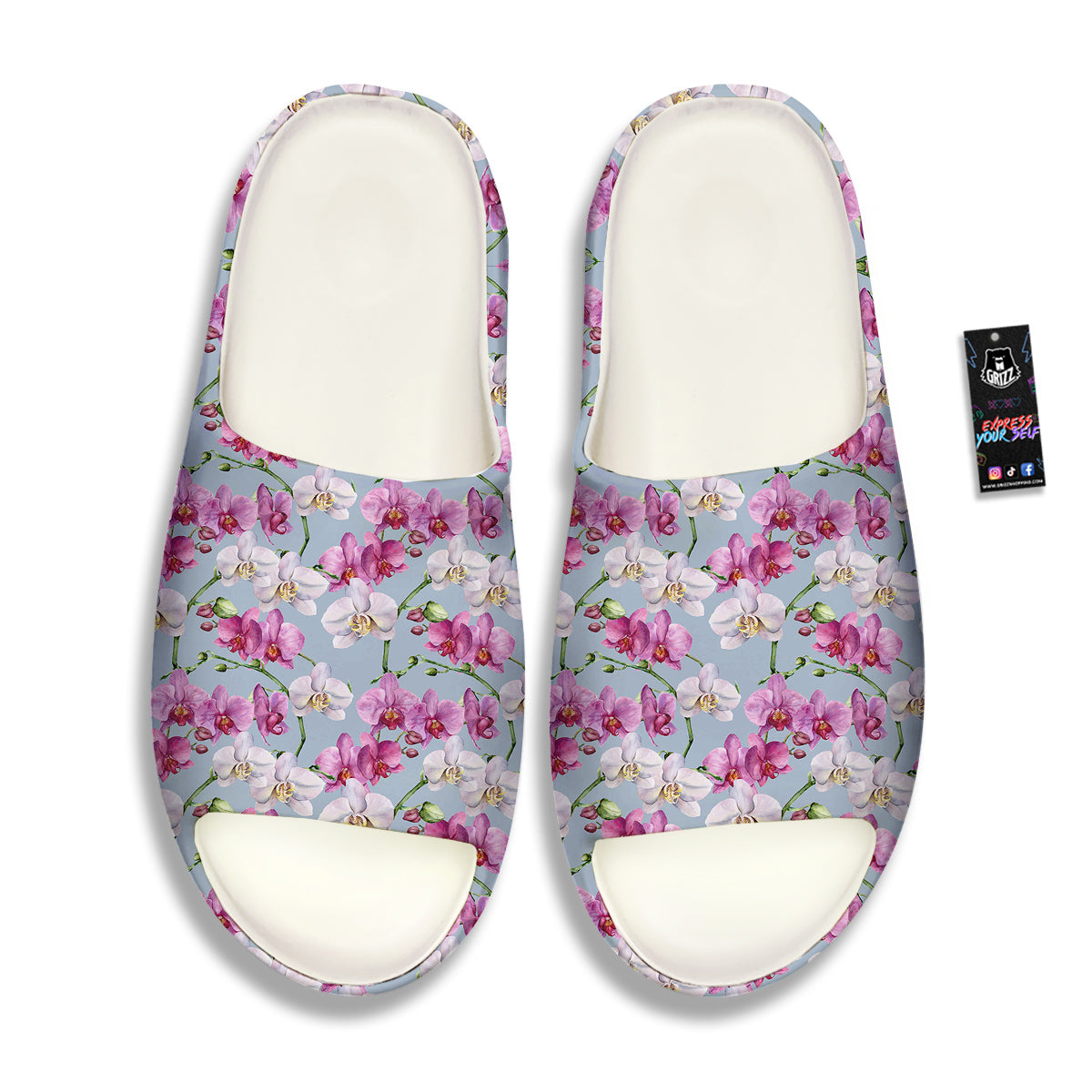 Orchid Cute Print Sandals-grizzshop