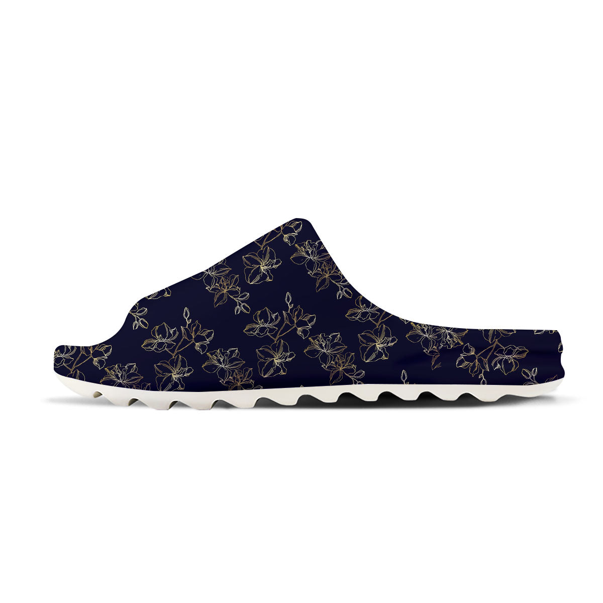 Orchid Golden Print Pattern Sandals-grizzshop