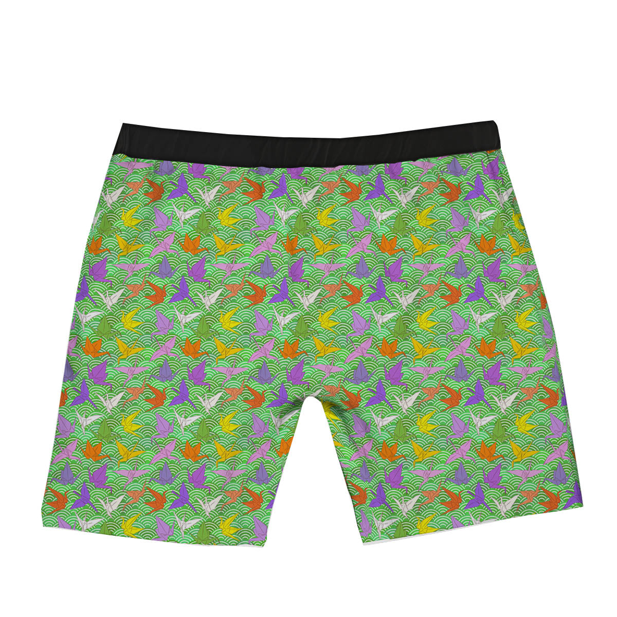 Origami Bird Colorful Print Pattern Boxer Briefs-grizzshop
