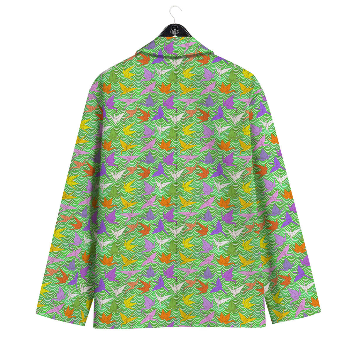 Origami Bird Colorful Print Pattern Men's Sport Coat-grizzshop