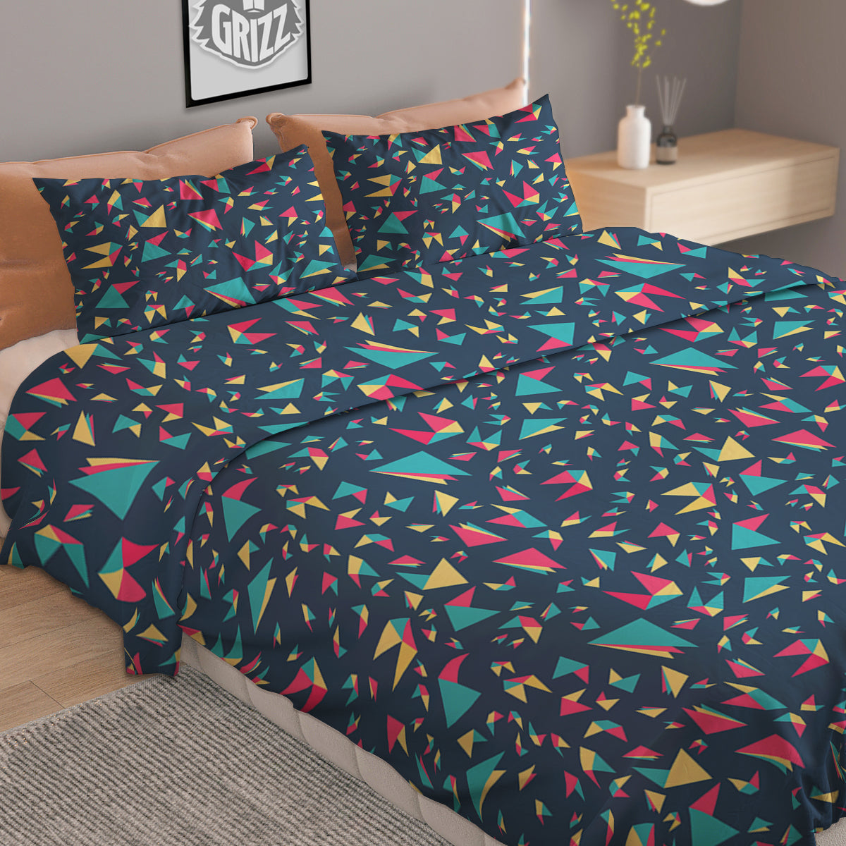 Moving Illusion Optical Green Dizzy Duvet Cover Bedding Set