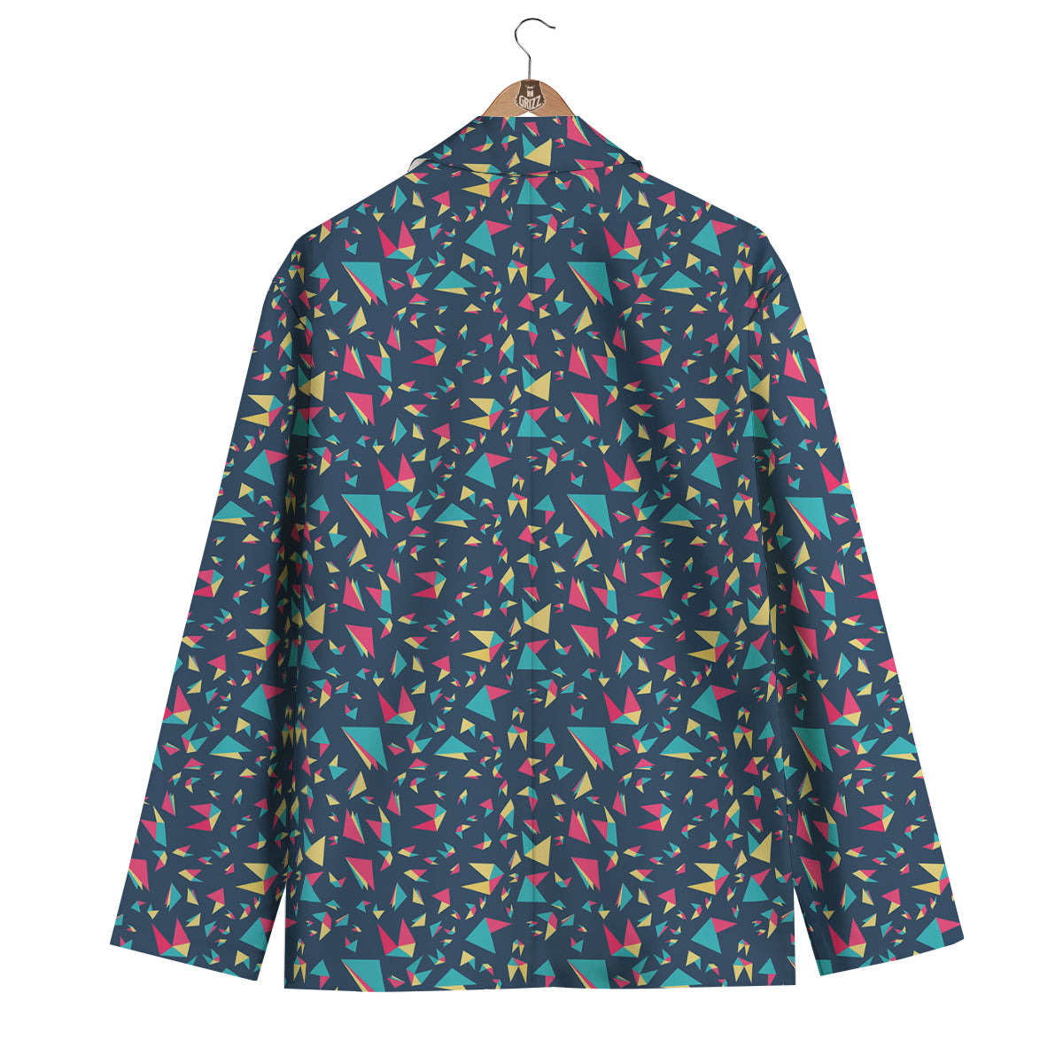 Origami Crane Colorful Print Pattern Men's Blazer-grizzshop