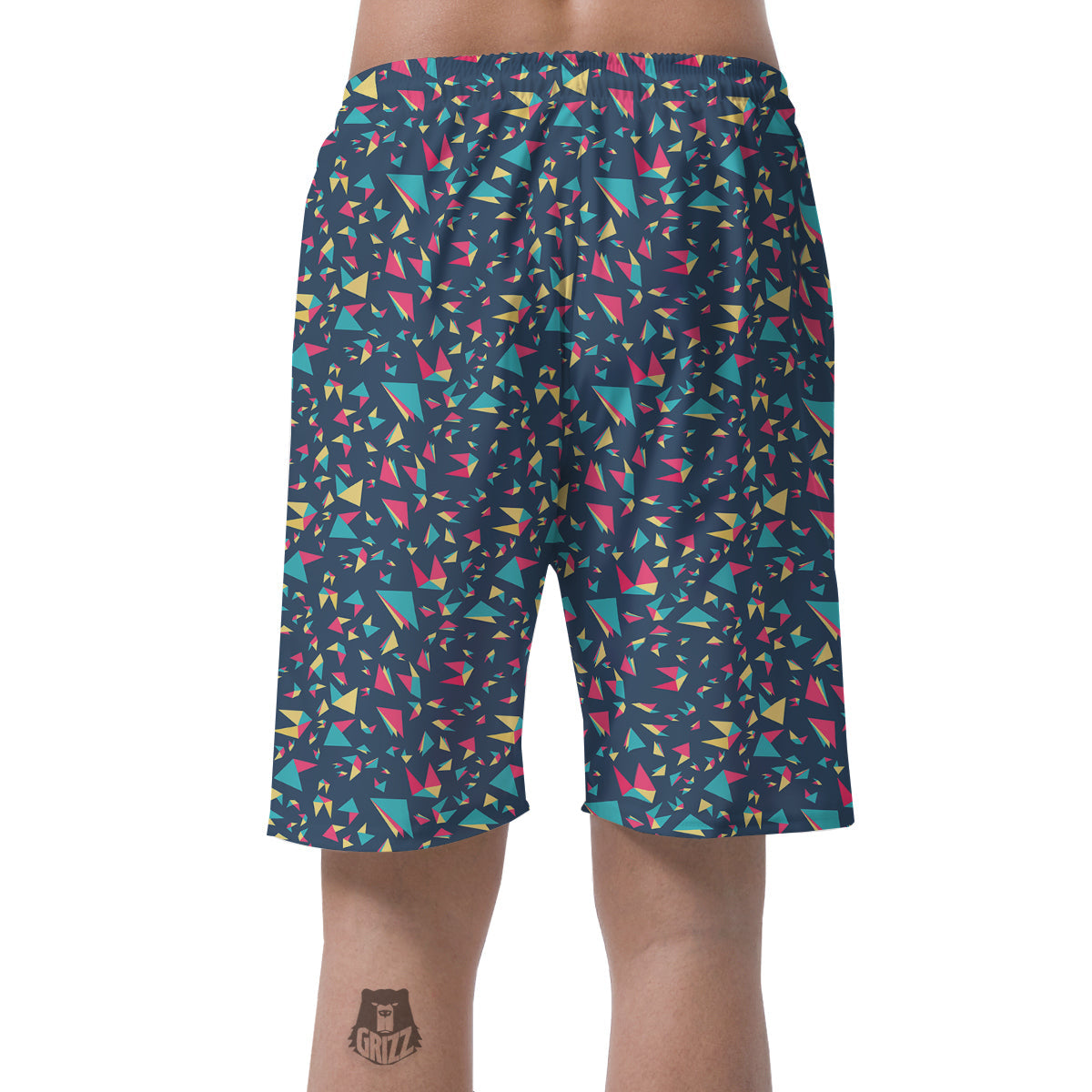Origami Crane Colorful Print Pattern Men's Shorts-grizzshop