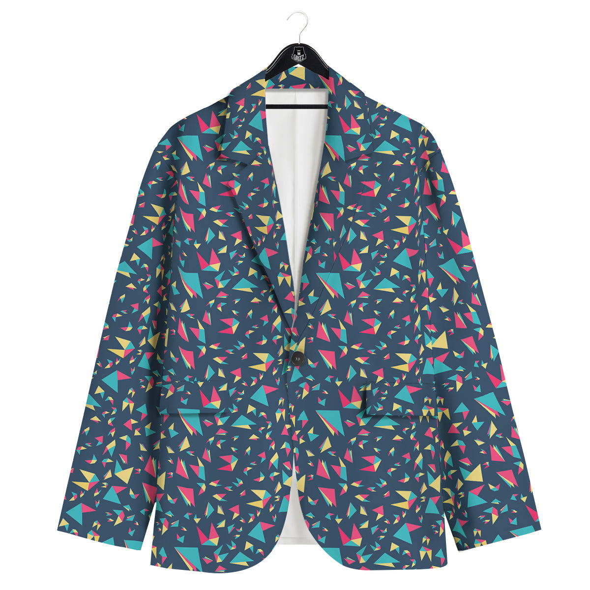 Origami Crane Colorful Print Pattern Men's Sport Coat-grizzshop