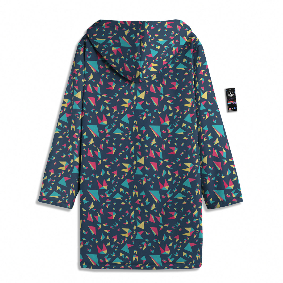 Origami Crane Colorful Print Pattern Men's Windbreaker Jacket-grizzshop