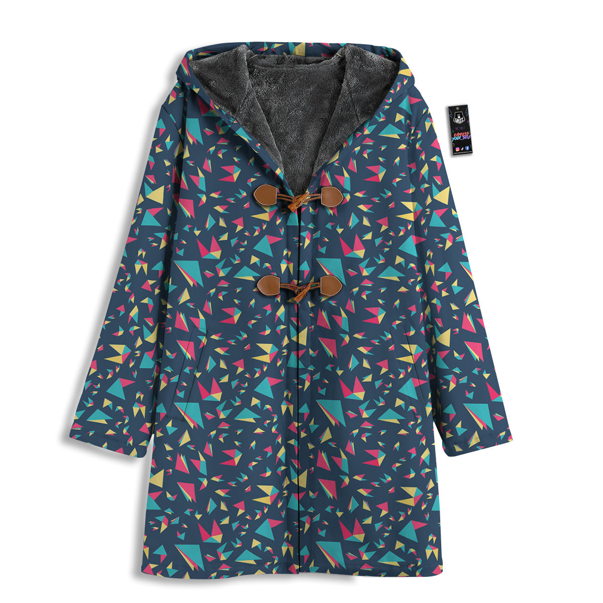 Origami Crane Colorful Print Pattern Men's Windbreaker Jacket-grizzshop