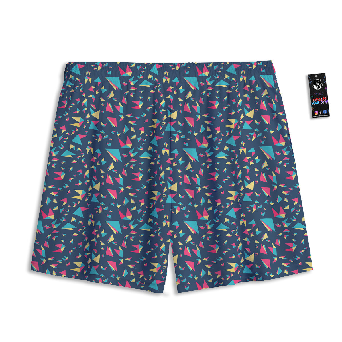 Moving Illusion Optical Green Dizzy Mesh Shorts