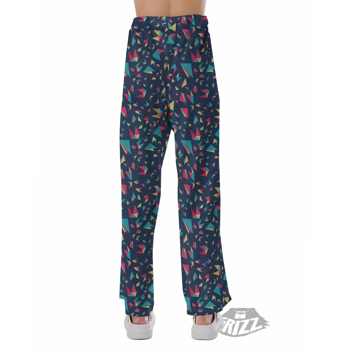 Origami Crane Colorful Print Pattern Pajama Pants-grizzshop