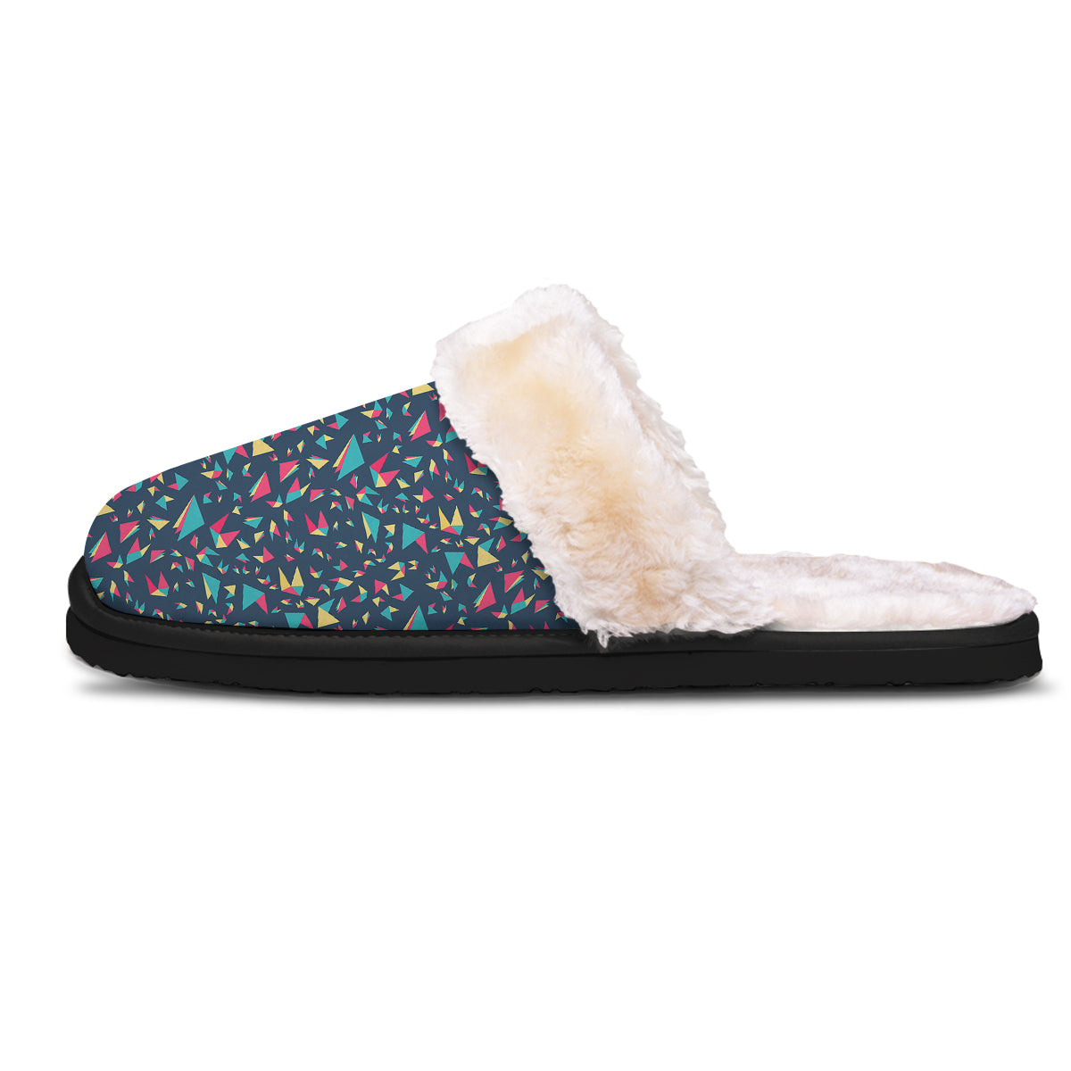 Origami Crane Colorful Print Pattern Slippers-grizzshop