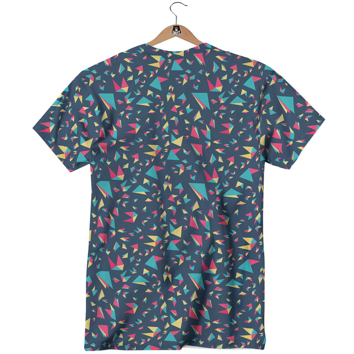 Origami Crane Colorful Print Pattern T-Shirt-grizzshop