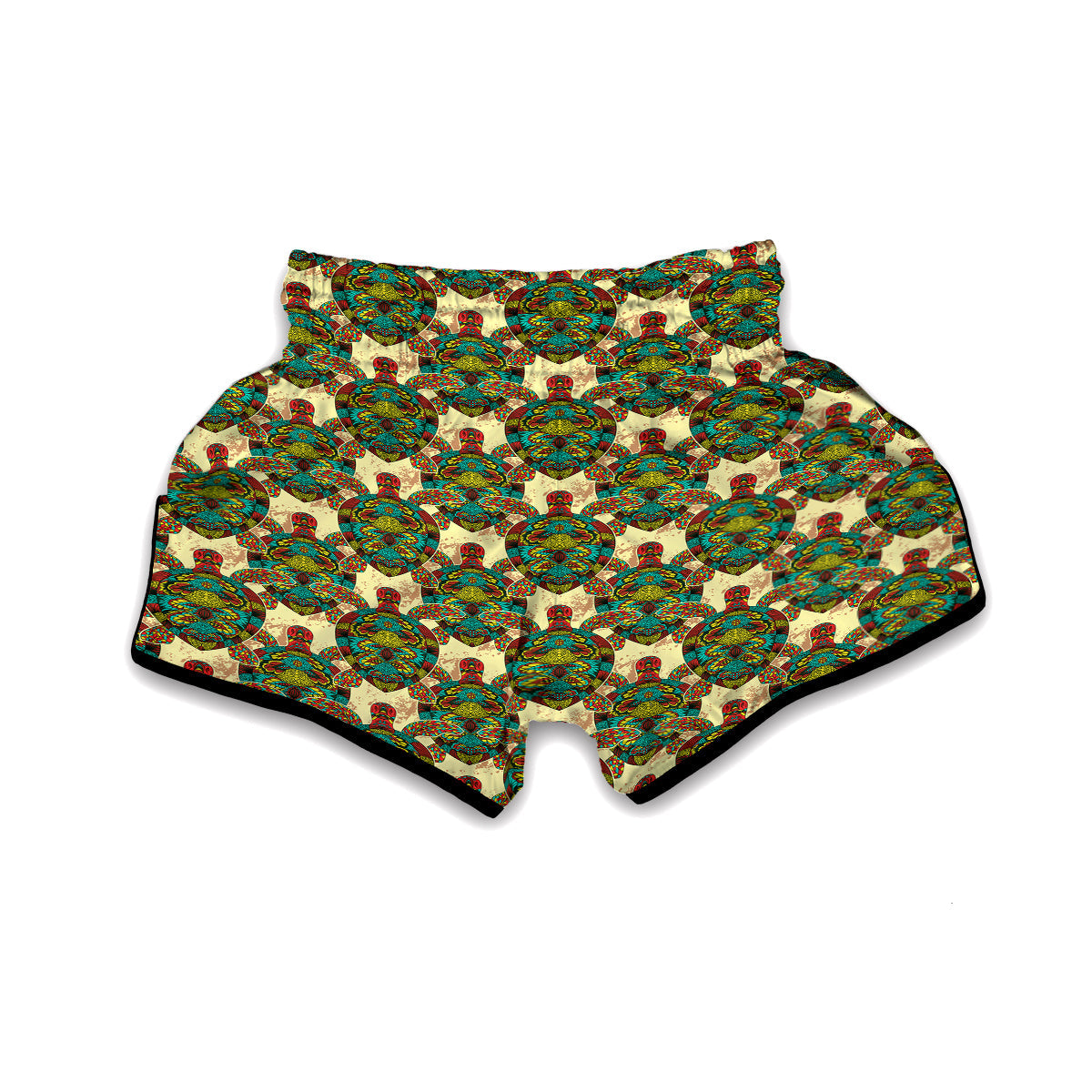 Ornament Turtle Muay Thai Boxing Shorts-grizzshop