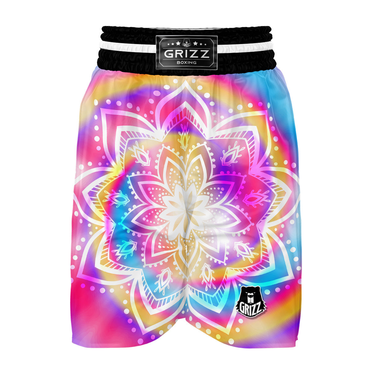 Ornamental Hippie Boxing Shorts-grizzshop