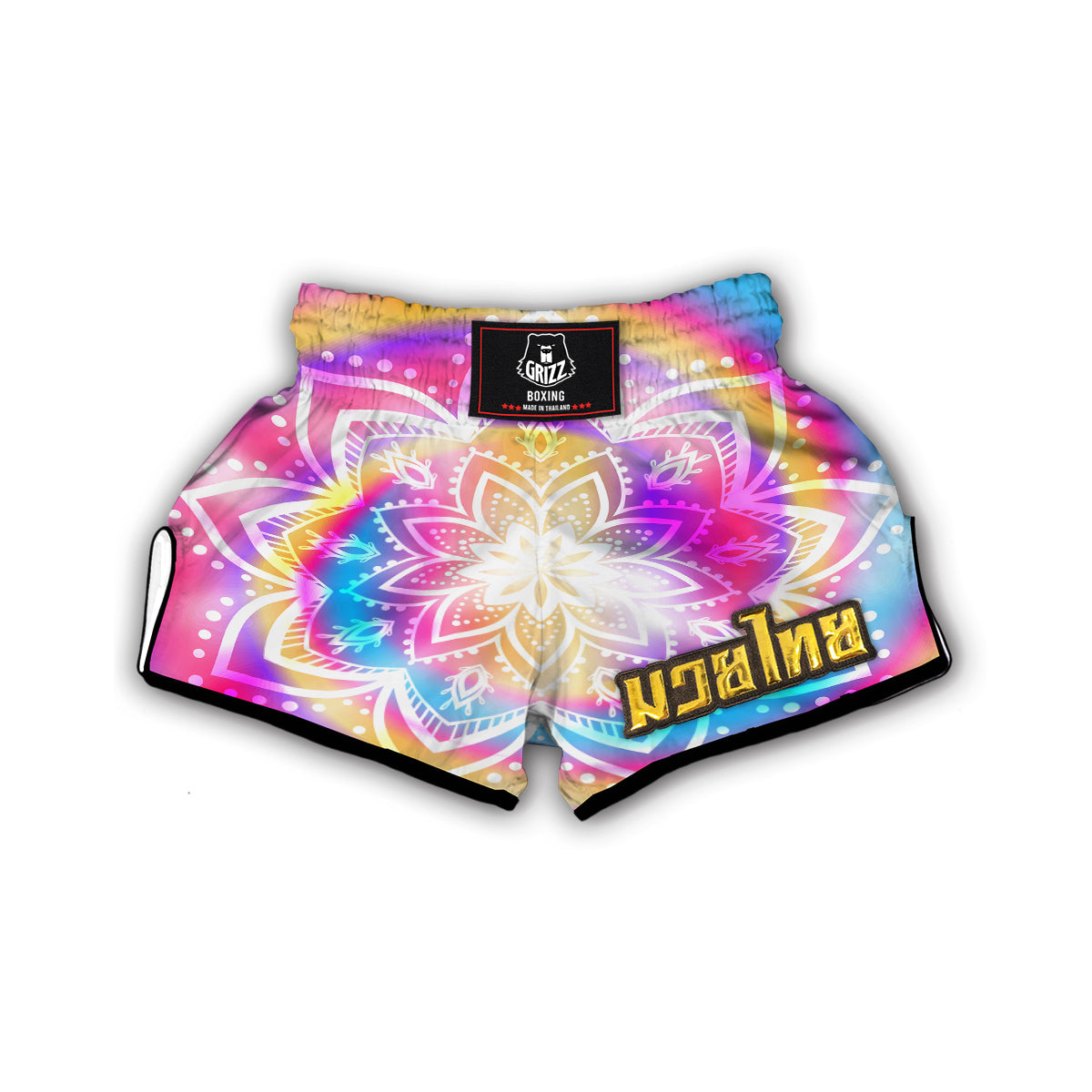 Ornamental Hippie Muay Thai Boxing Shorts-grizzshop