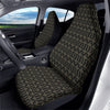 Orthodox Beige And Black Print Pattern Car Seat Covers-grizzshop