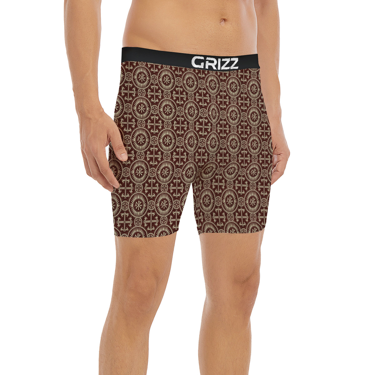 Orthodox Classic Print Pattern Boxer Briefs-grizzshop