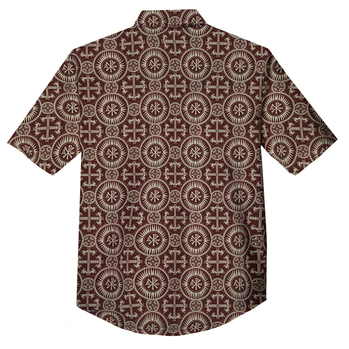 Orthodox Classic Print Pattern Button Up Shirt-grizzshop