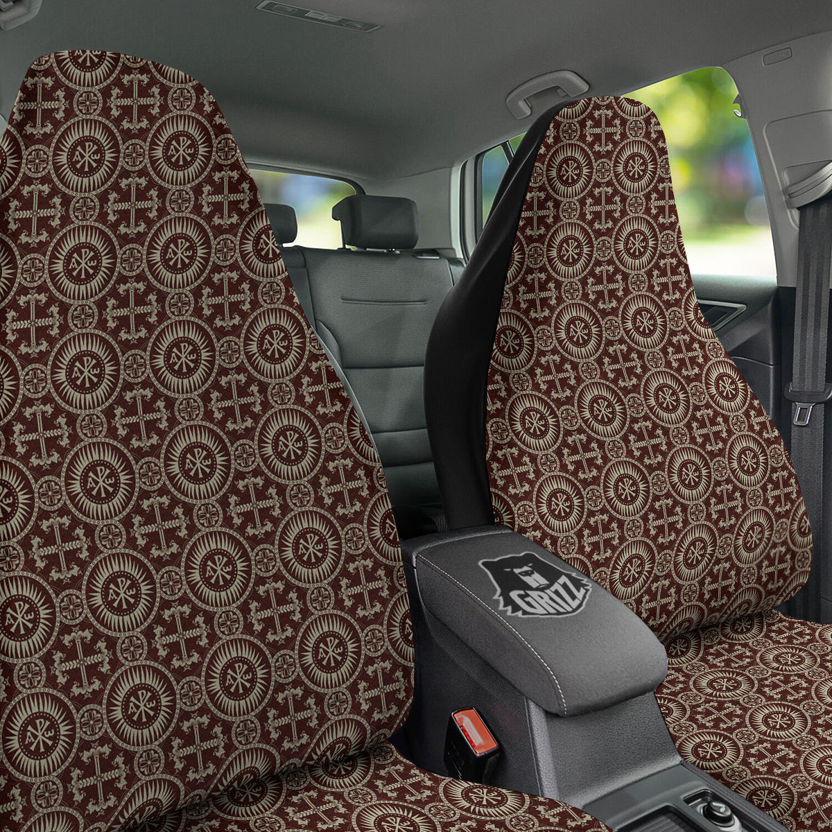 Orthodox Classic Print Pattern Car Seat Covers-grizzshop