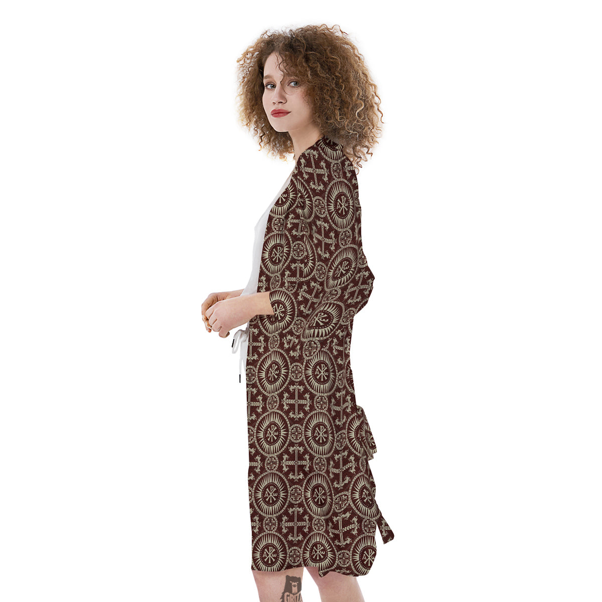 Orthodox Classic Print Pattern Kimono-grizzshop
