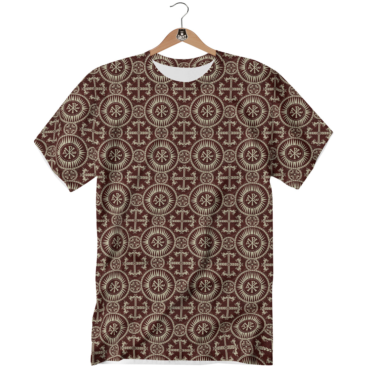 Orthodox Classic Print Pattern T-Shirt-grizzshop