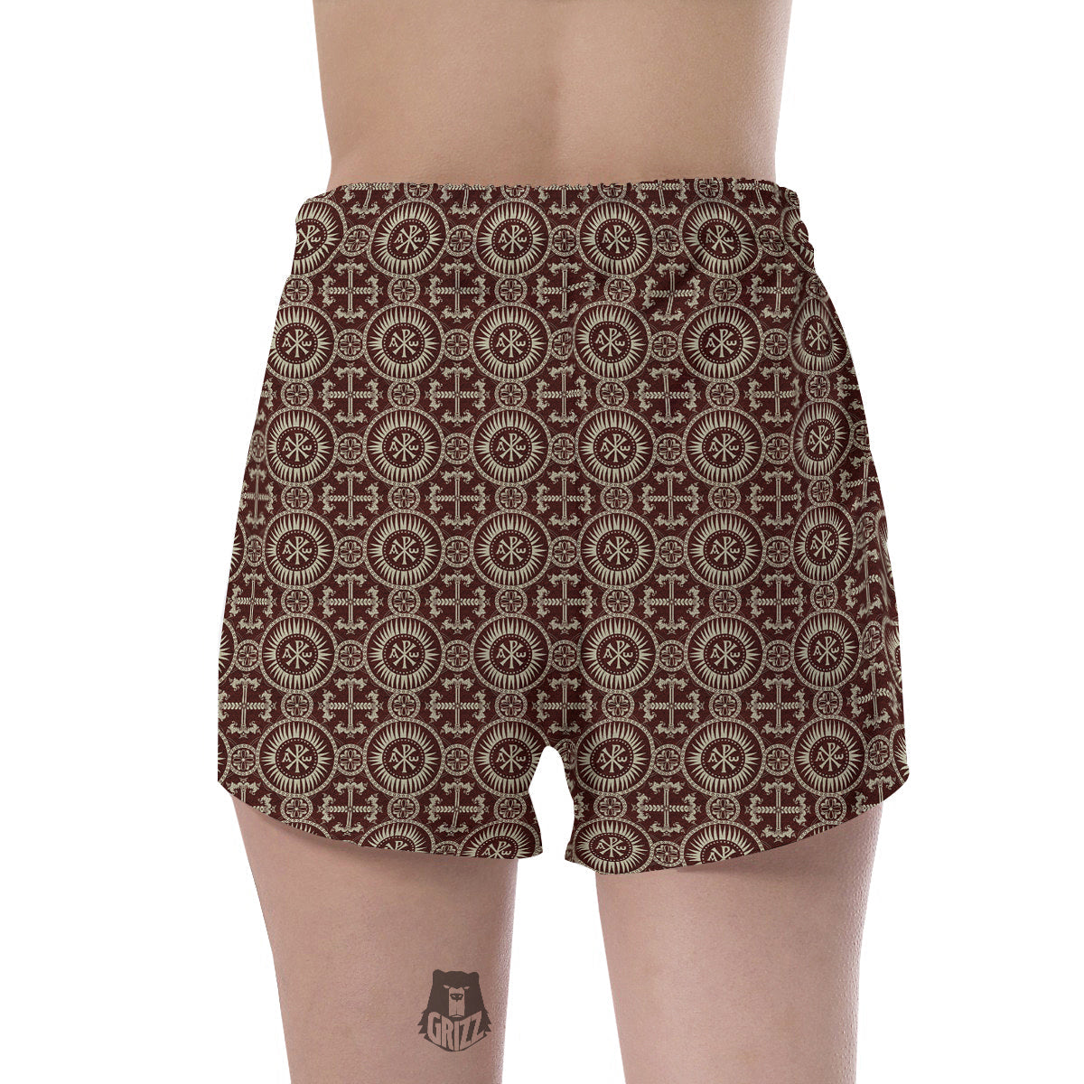 Orthodox Classic Print Pattern Women's Shorts-grizzshop