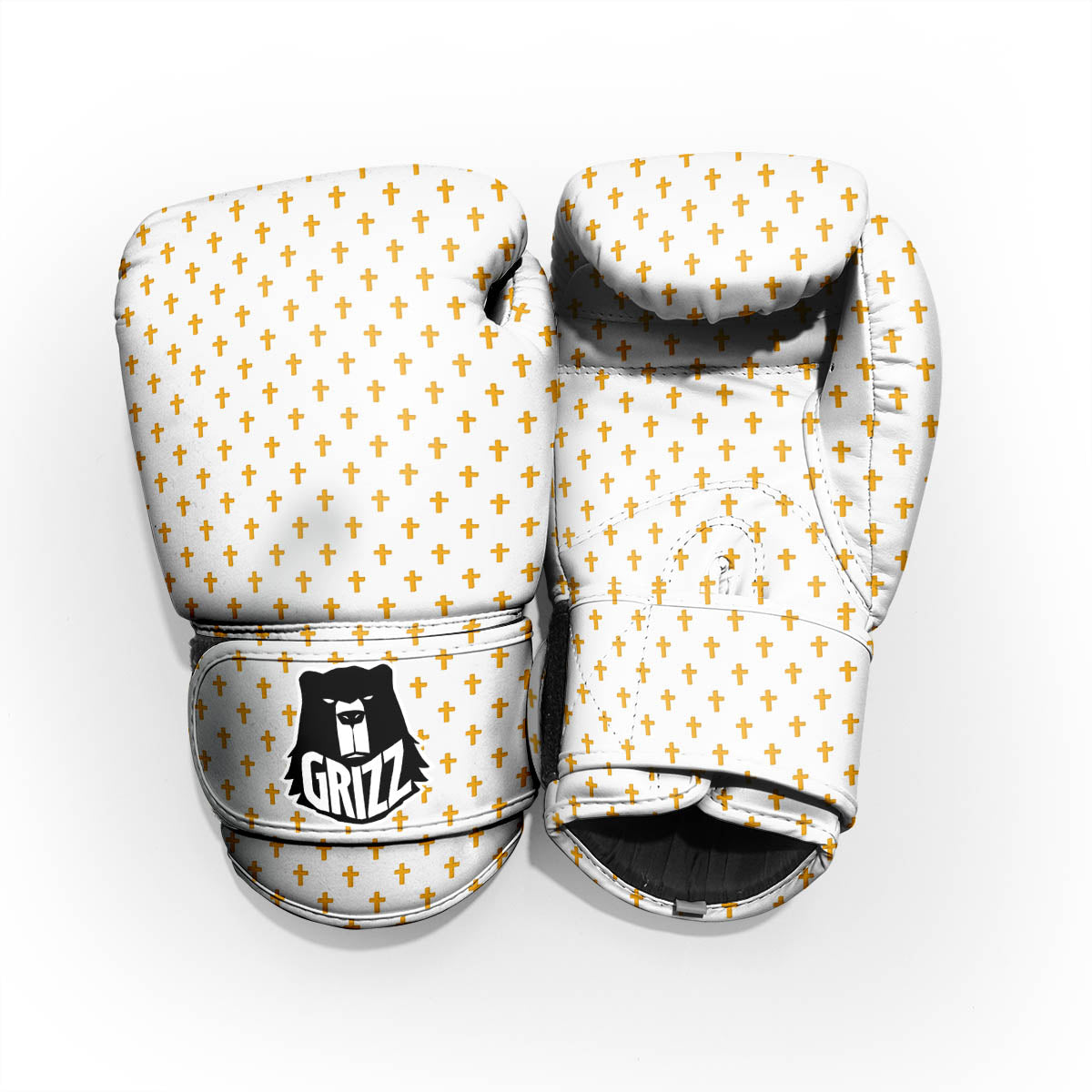 Orthodox Cross Print Pattern Pro Boxing Glove