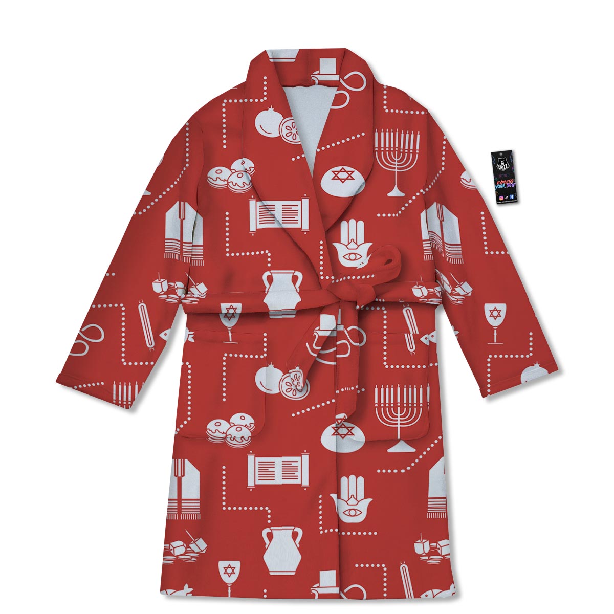 Orthodox Print Pattern Bathrobe-grizzshop