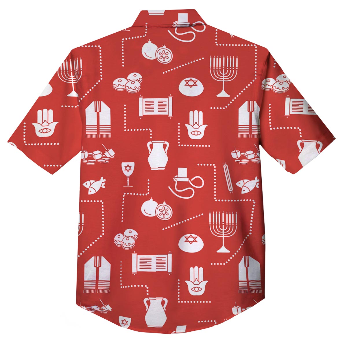 Orthodox Print Pattern Button Up Shirt-grizzshop