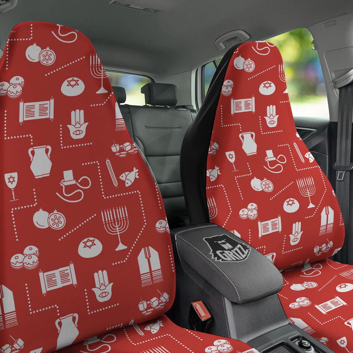 Orthodox Print Pattern Car Seat Covers-grizzshop