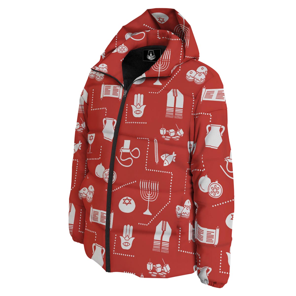 Orthodox Print Pattern Down Jacket-grizzshop
