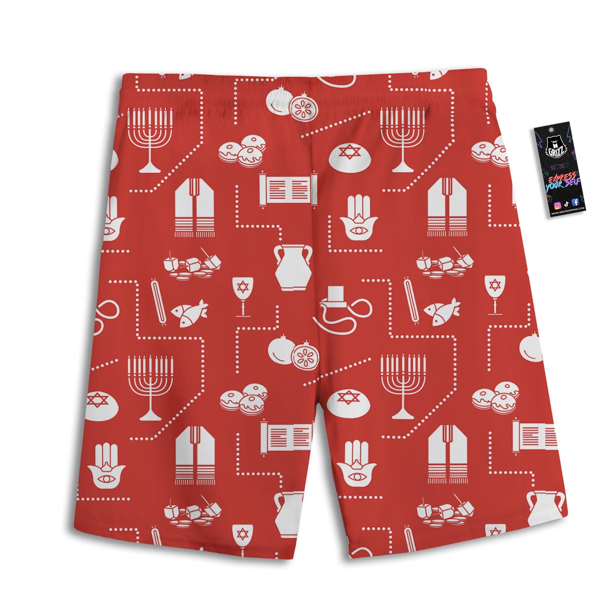 Orthodox Print Pattern Men's Athletic Shorts