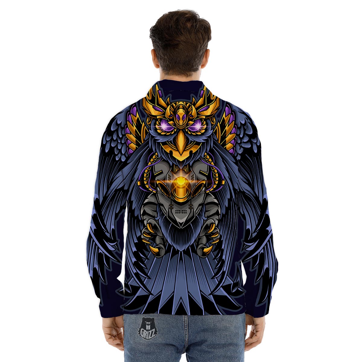 Orthodox Print Pattern Men's Dress Shirts-grizzshop