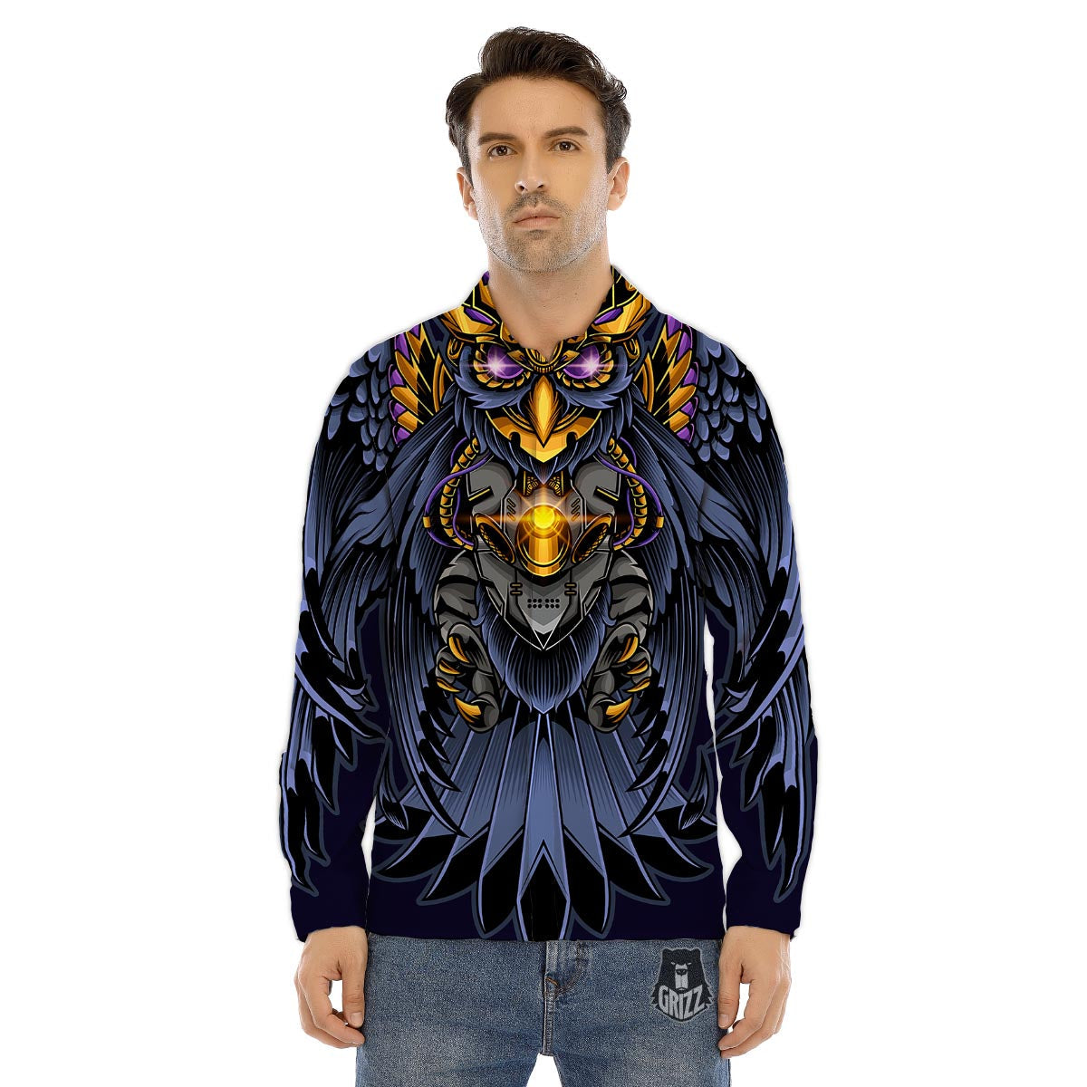 Orthodox Print Pattern Men's Dress Shirts-grizzshop