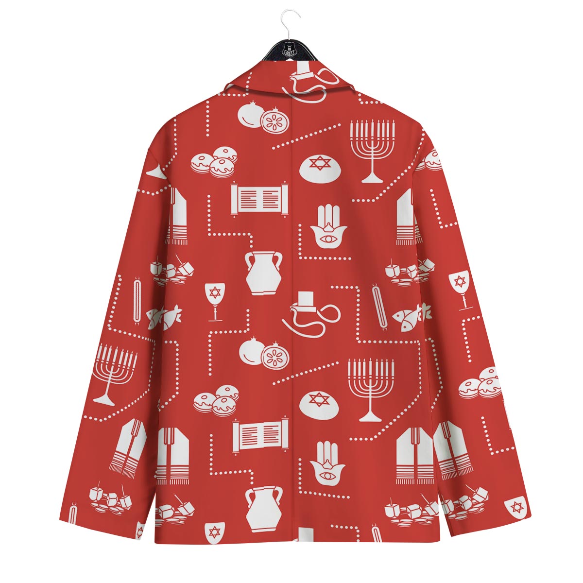 Orthodox Print Pattern Men's Sport Coat-grizzshop