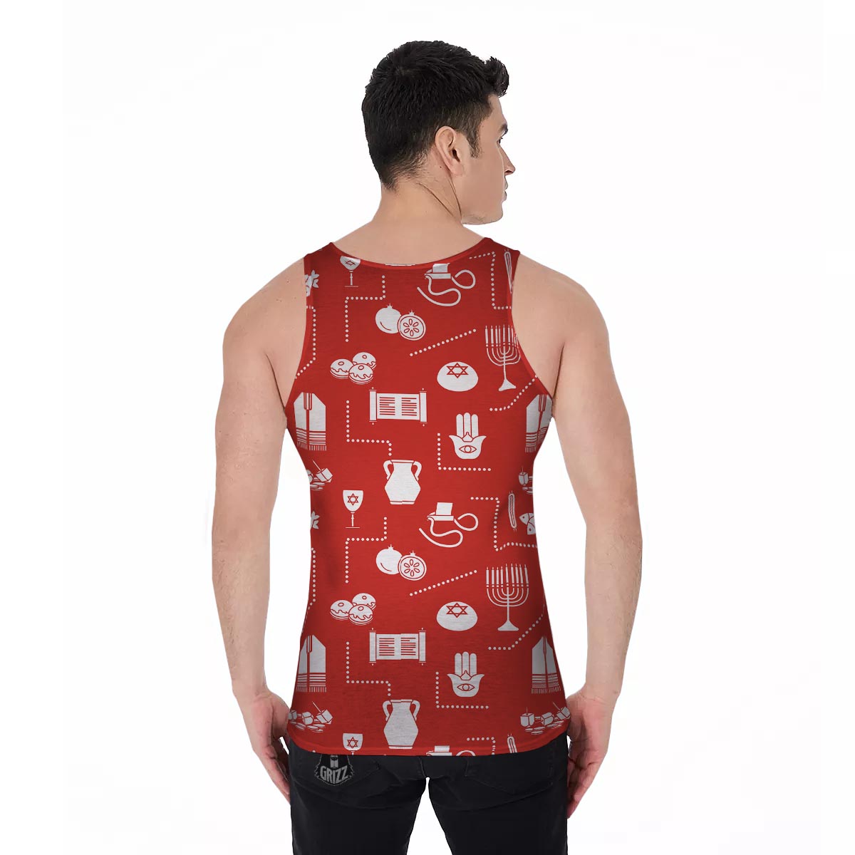 Orthodox Print Pattern Men's Tank Top-grizzshop