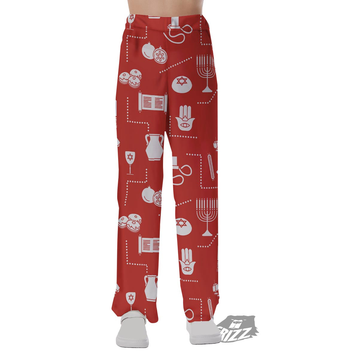 Orthodox Print Pattern Pajama Pants-grizzshop