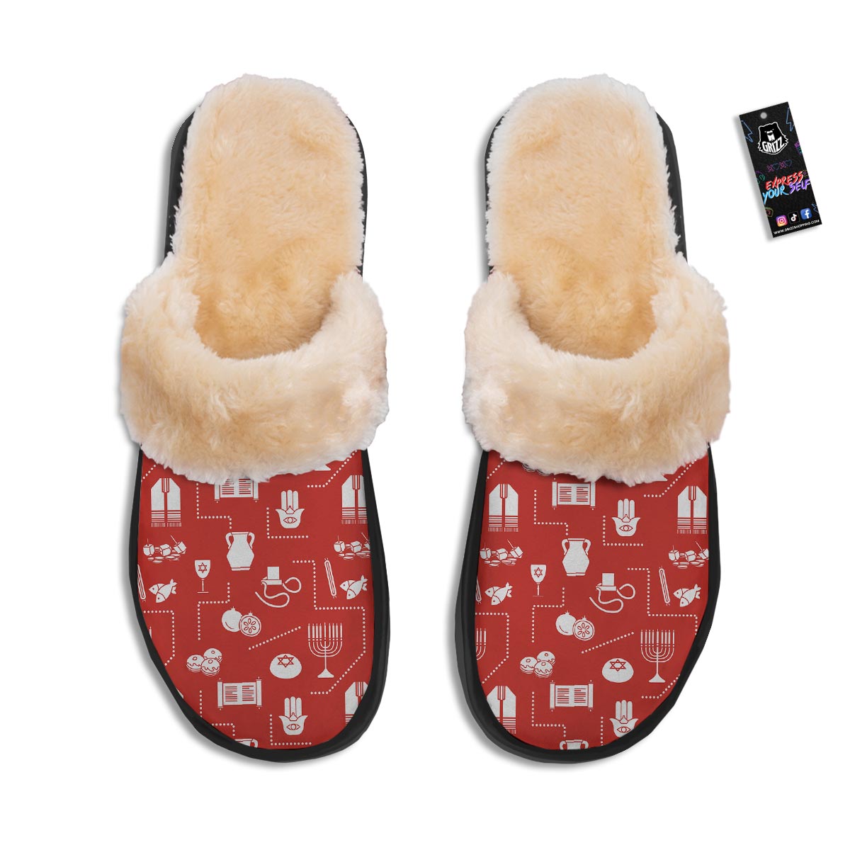 Orthodox Print Pattern Slippers-grizzshop