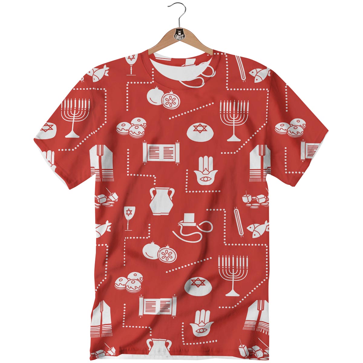 Orthodox Print Pattern T-Shirt-grizzshop