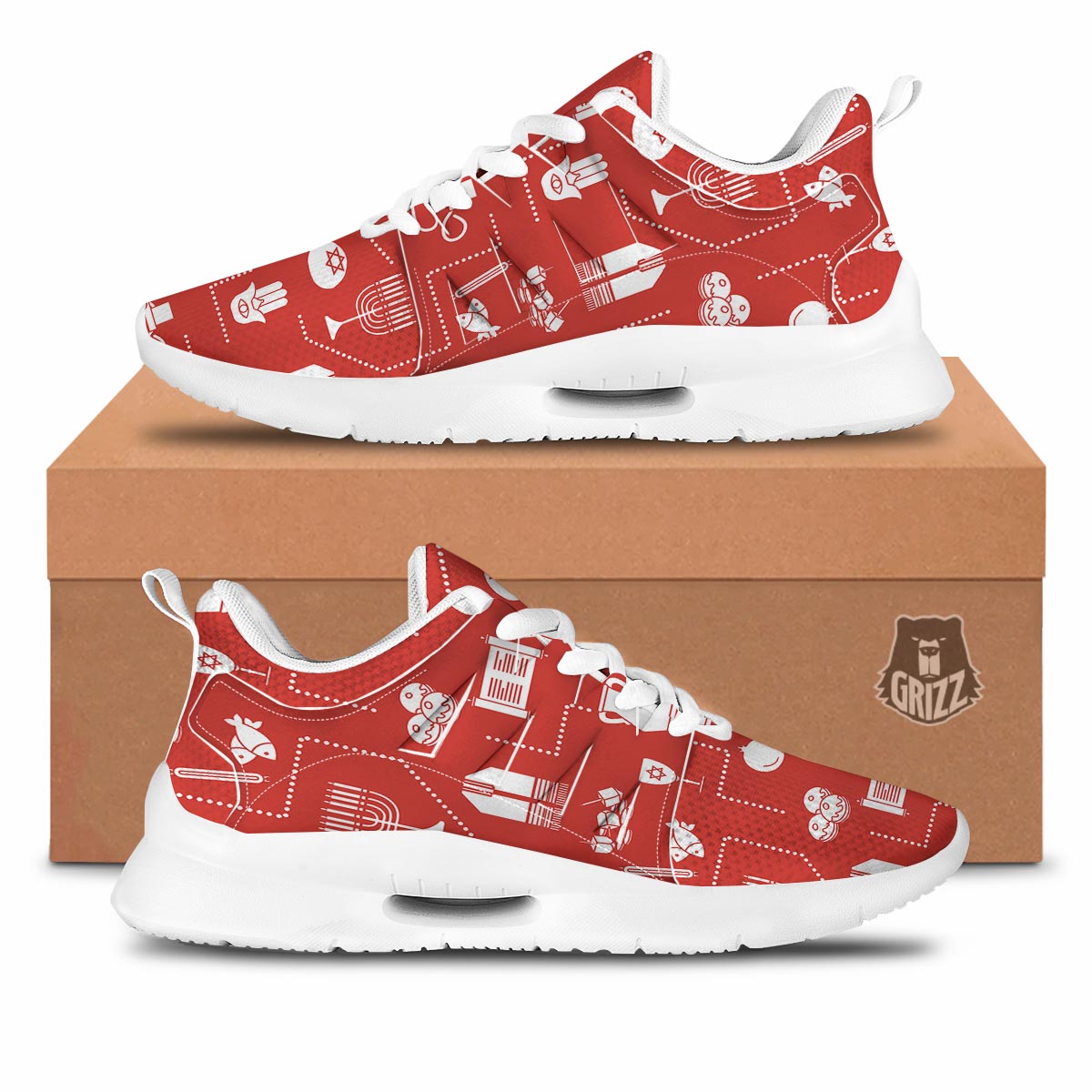 Orthodox Print Pattern Tennis Shoes-grizzshop