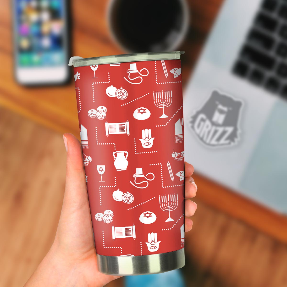 Orthodox Print Pattern Tumbler-grizzshop