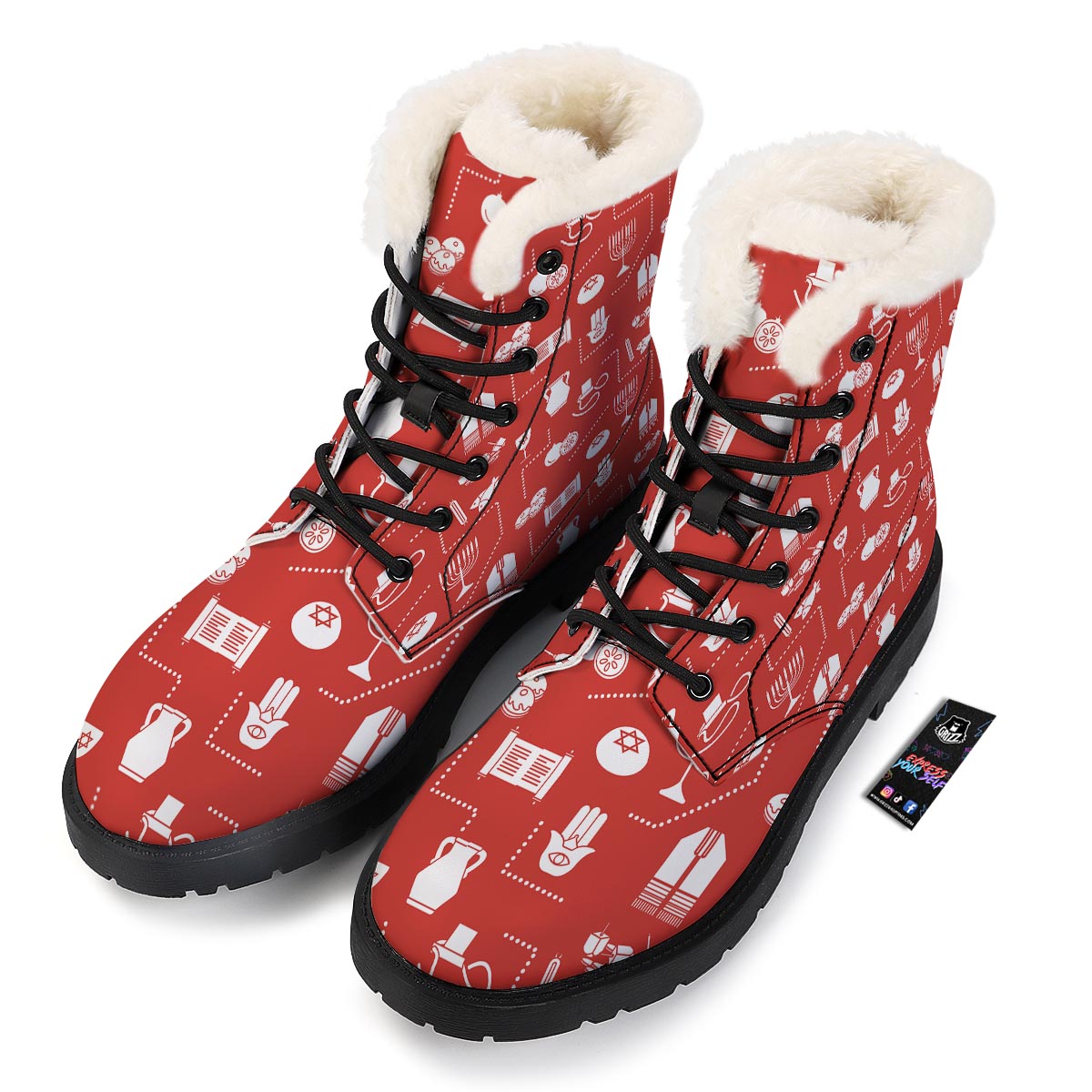 Orthodox Print Pattern Winter Boots-grizzshop