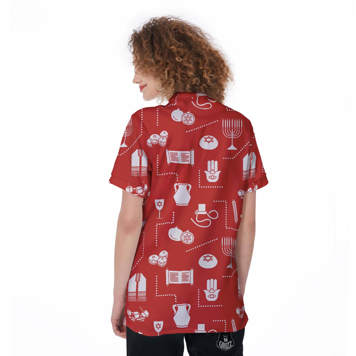 Orthodox Print Pattern Women's Golf Shirts-grizzshop
