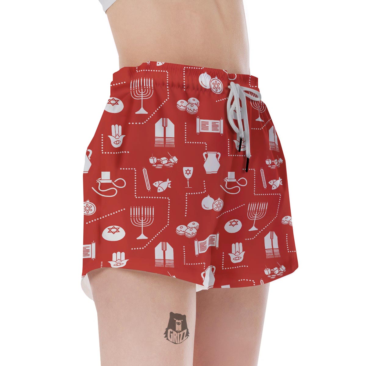Orthodox Print Pattern Women's Shorts-grizzshop