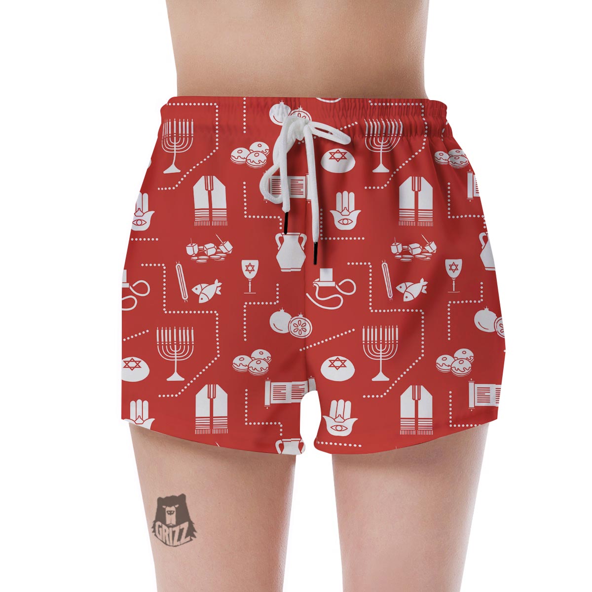 Orthodox Print Pattern Women's Shorts-grizzshop