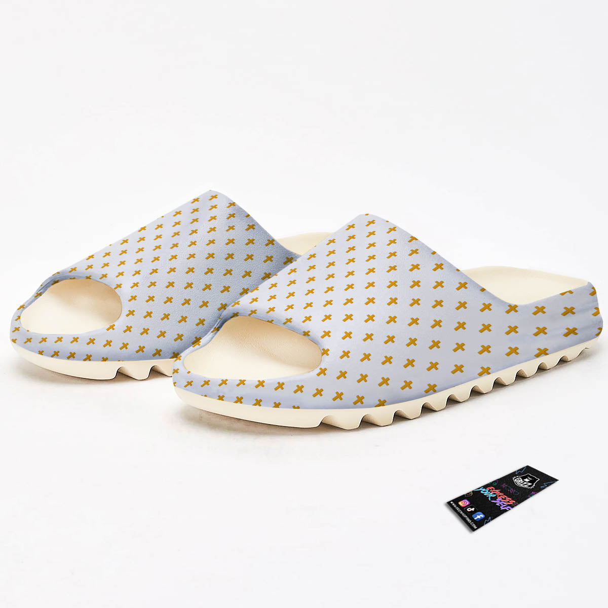 Orthodox Cross Print Pattern Sandals-grizzshop