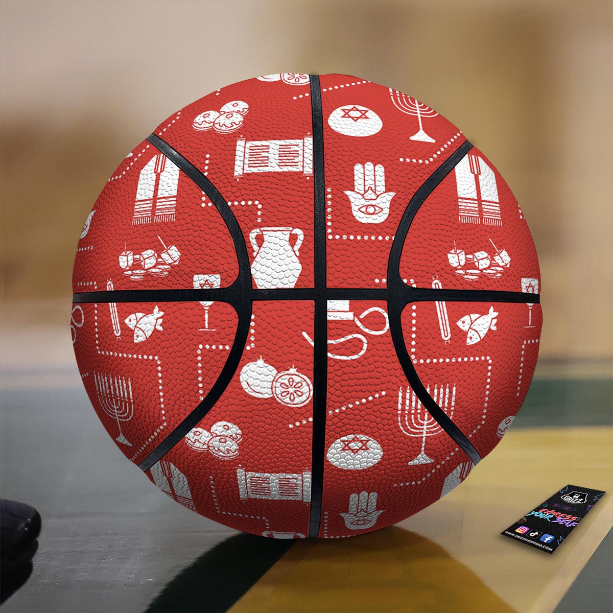 Owl Yin Yang Print Basketball