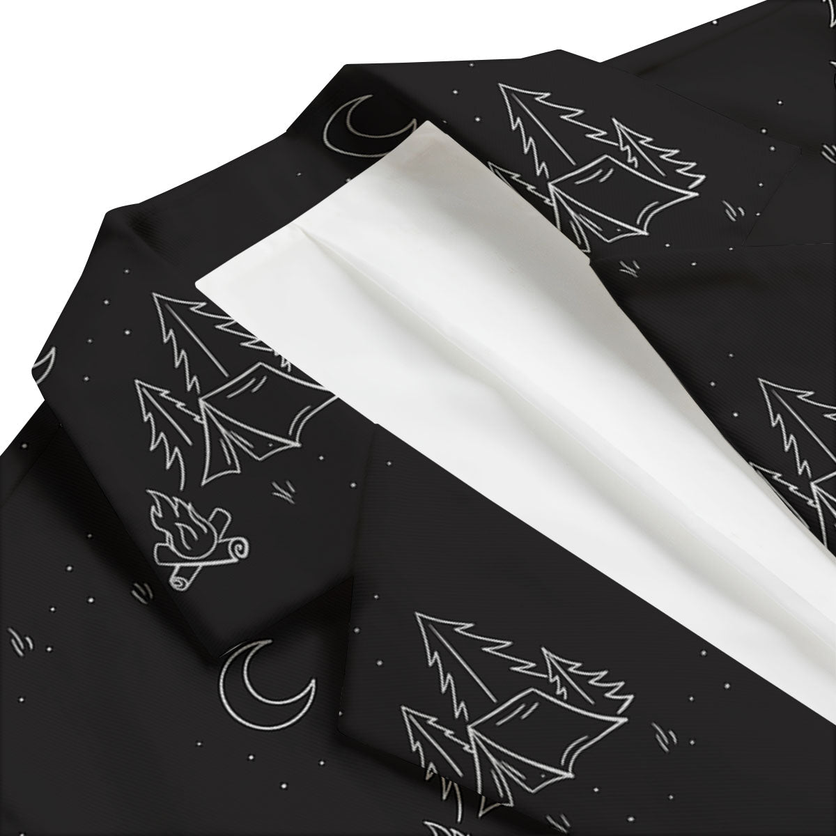 Outdoor Camping Print Pattern Men's Blazer-grizzshop