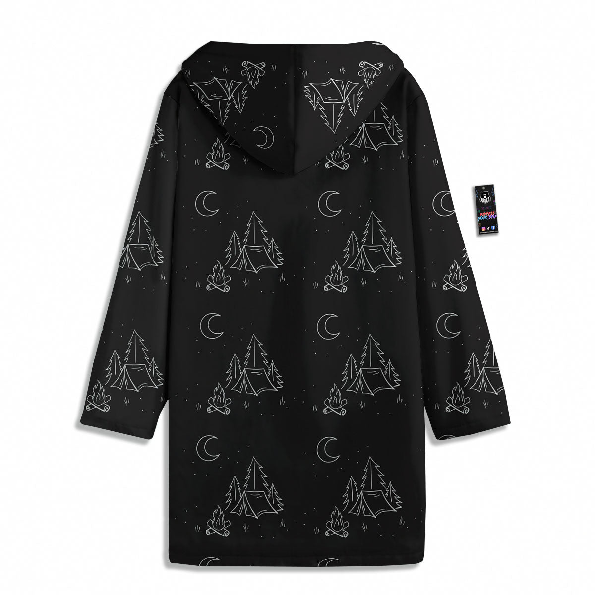 Outdoor Camping Print Pattern Men's Windbreaker Jacket-grizzshop