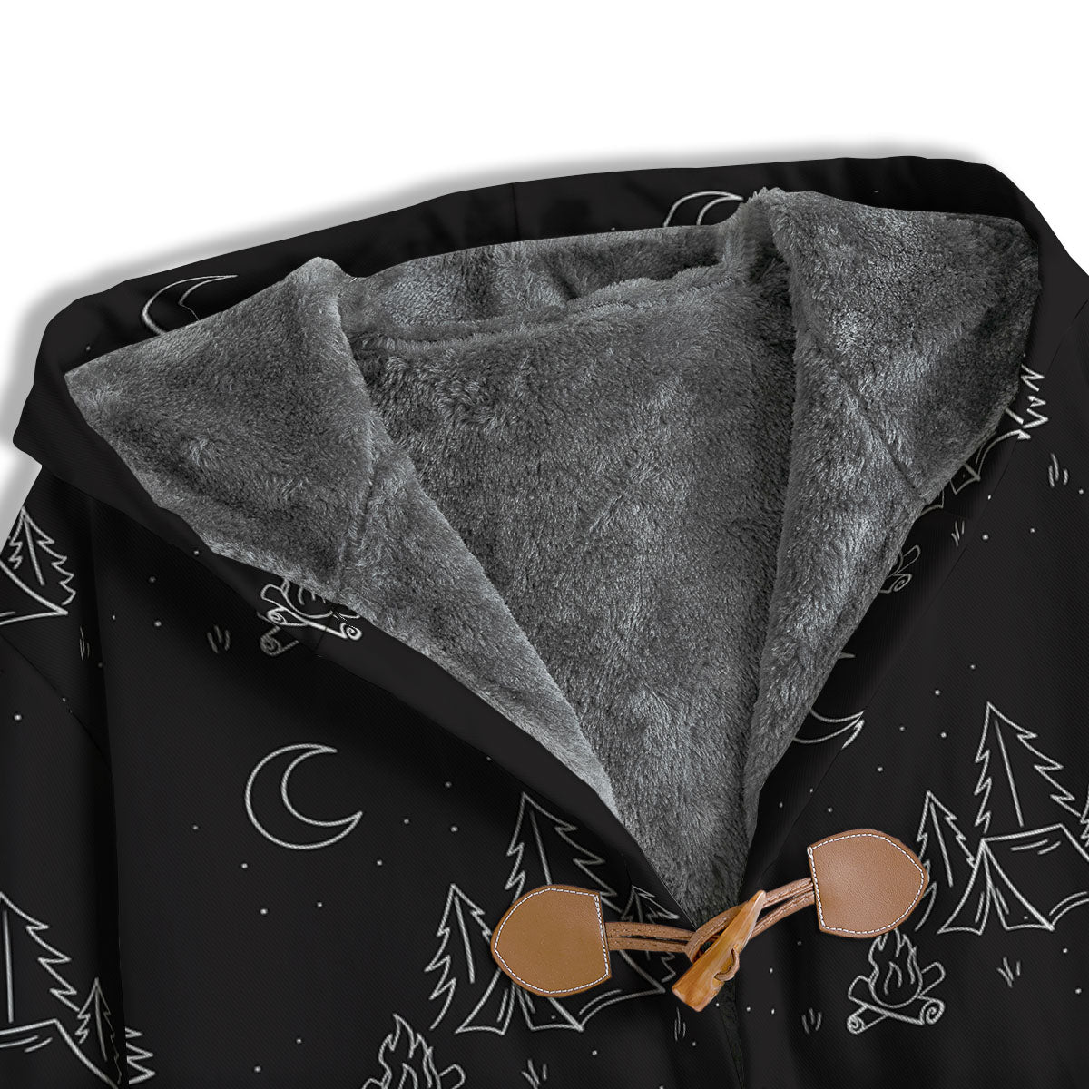 Outdoor Camping Print Pattern Men's Windbreaker Jacket-grizzshop