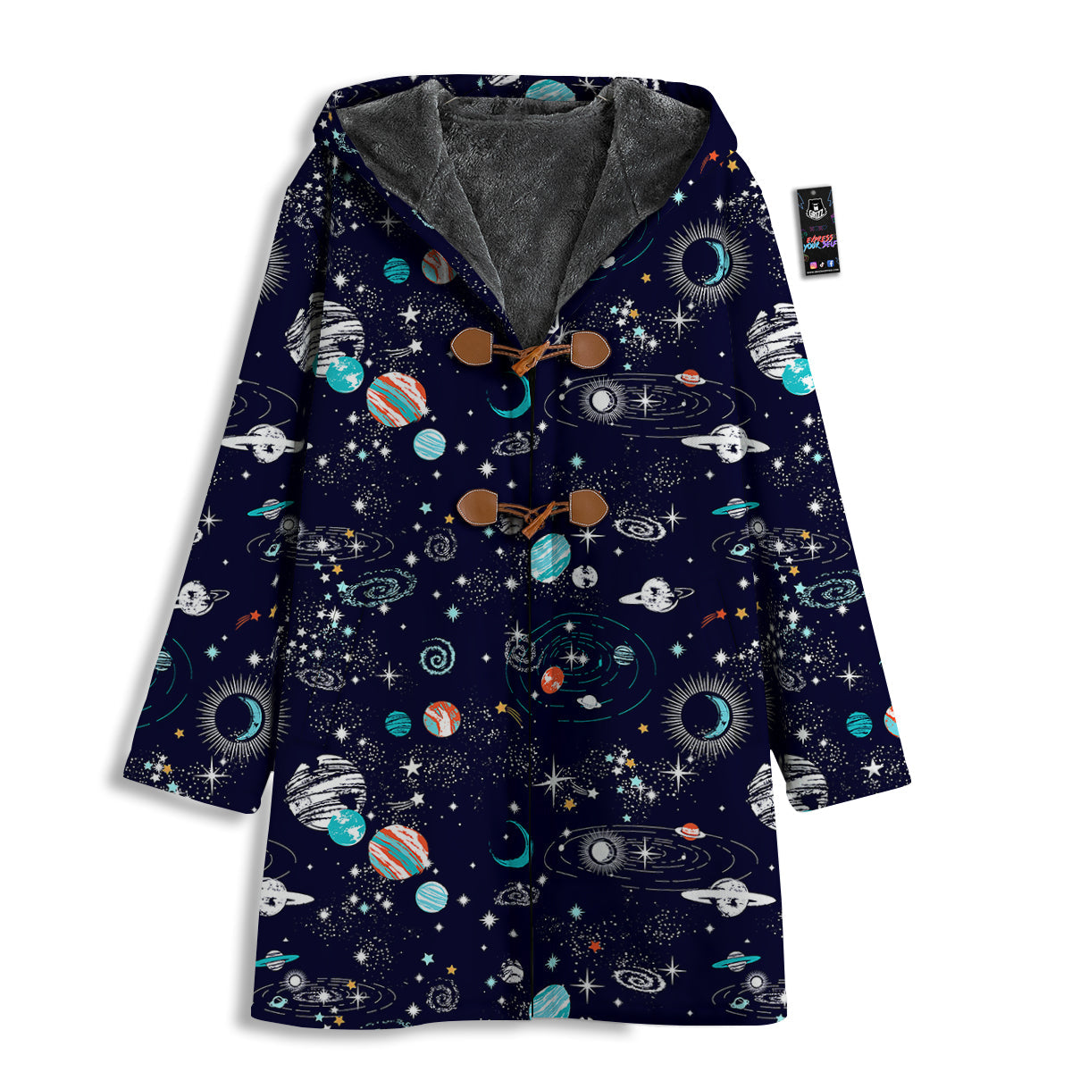 Outer Galaxy Space Universe Print Pattern Men's Windbreaker Jacket-grizzshop