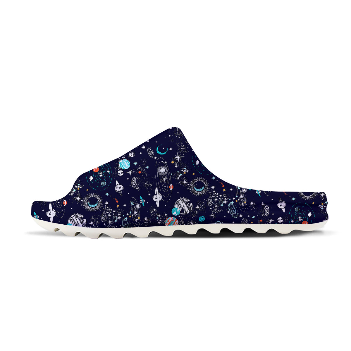 Outer Galaxy Space Universe Print Pattern Sandals-grizzshop